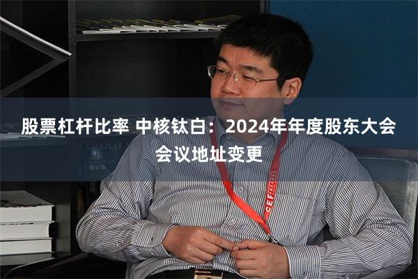 股票杠杆比率 中核钛白：2024年年度股东大会会议地址变更