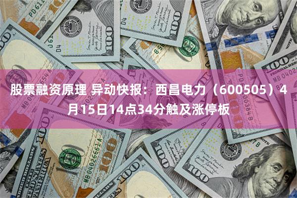 股票融资原理 异动快报：西昌电力（600505）4月15日14点34分触及涨停板